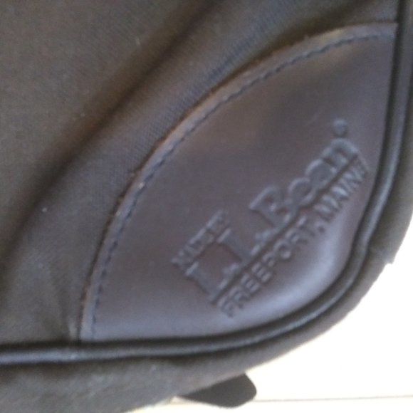 LL Bean Canvas laptop bag dark Brown . Unisex - Picture 13 of 14